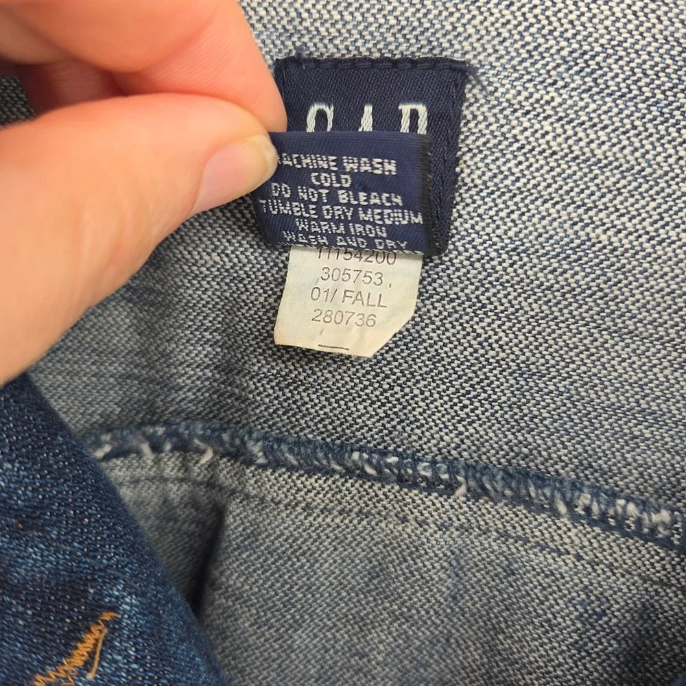 Gap Denim Trucker Jacket Medium Blue Cotton‎ Classic Casual Preppy